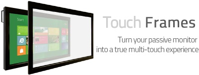 Produtos U-Touch, Touch Screen overlay, ecr de toque para aplicar a monitores de grande formato